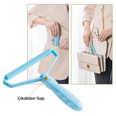 Çift Taraflı Elbise Kazak Plastik Kumaş Tüy Alma ve Tiftik Temizleyici Toplayıcı Taşınabilir (3936)