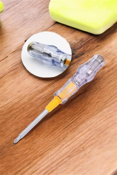 Çift Taraflı Elektrik Kontrol Kalemi Şeffaf Tornavida