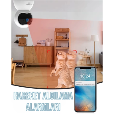 Çift Taraflı Ses Özellikli Wi-Fi Kamera