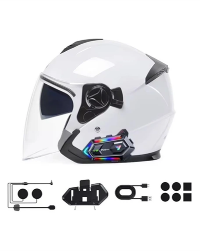 Çift Telefon Destekli Motosiklet Kask Bluetooth Kulaklık