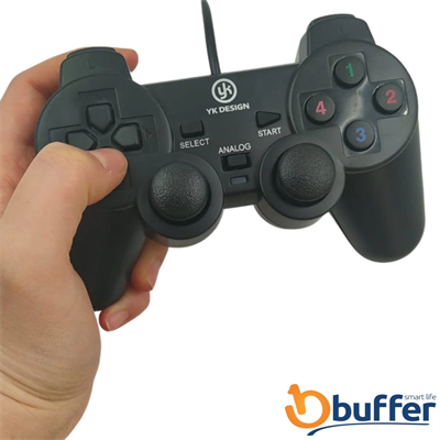 Çift Titreşimli Usb Kablolu Oyun Kolu Pc Uyumlu Vibration Gamepad