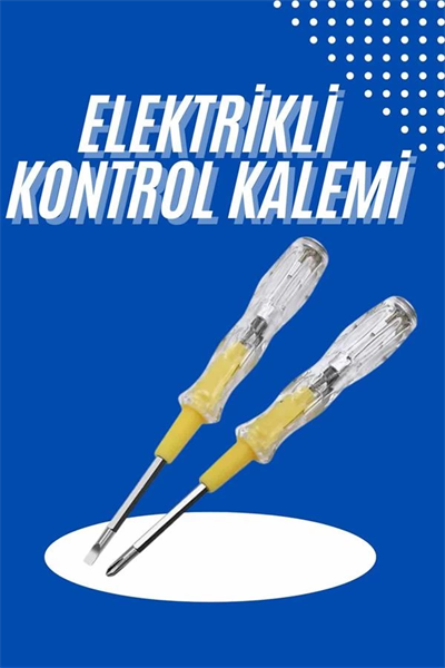Çift Uçlu Kontrol Kalemi Elektrik Test Kalemi Şeffaf