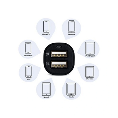 Çift Usb Girişli 2.1 Amp Araç Çakmak Soketi