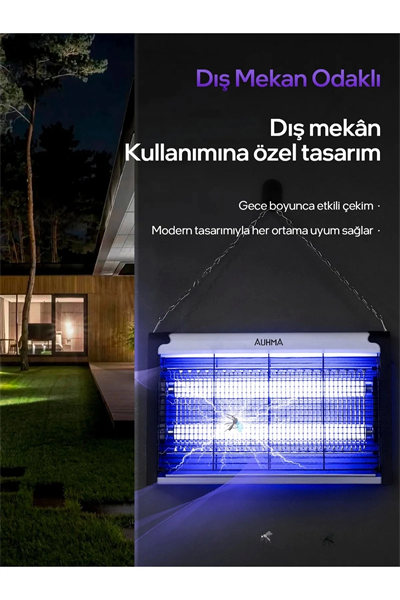 Çift ampullü elektrikli sineklik makinesi sivrisinek kovucu ve yakalama cihazı - Süpermarket