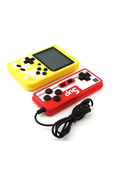 Çift kollu mini atari oyun konsolu sarı renk bluetooth özelliği yok - Elektronik