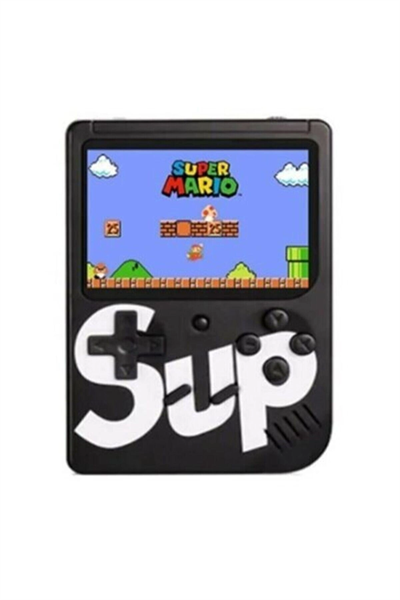 Çift kollu mini atari siyah renk, bluetooth özelliği yok, nostalji oyunlu oyun konsolu