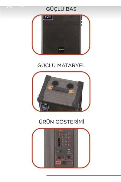 Çift mikrofonlu radyo bluetooth SD USB taşınabilir şarjlı siyah hoparlör 5 saat dinleme