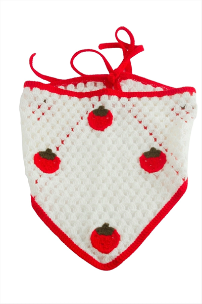 Çilek Örme Bohem Bandana