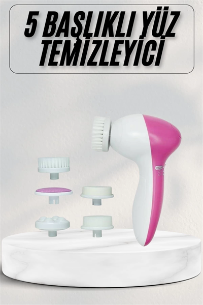 Cilt Temizleme ve Masaj Aleti 5 Başlıklı Akne ve Sivilce Önleyici