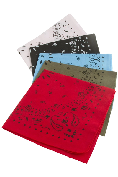 Çini Desenli Keten Bandana 50*50