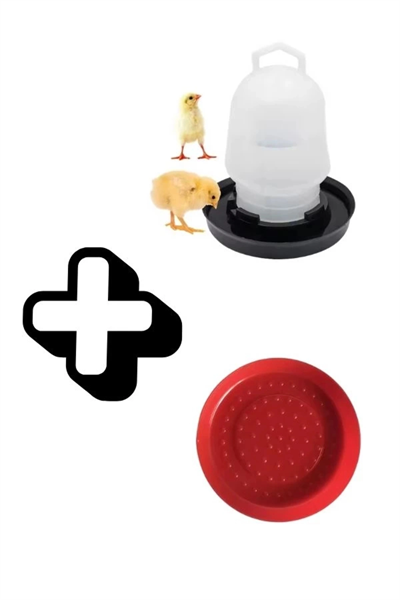 Civciv Suluk 0,75 ML Kaliteli Plastik + Tabak Yemlik