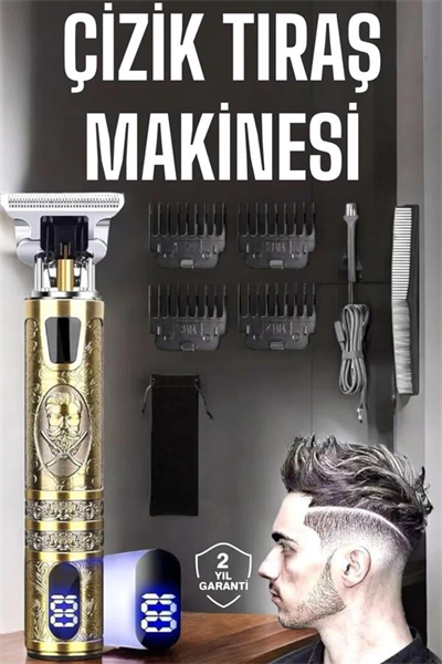 Çizik Tıraş Makinesi Şarjlı Paslanmaz Çelik Bıçaklı Uzun Ömürlü