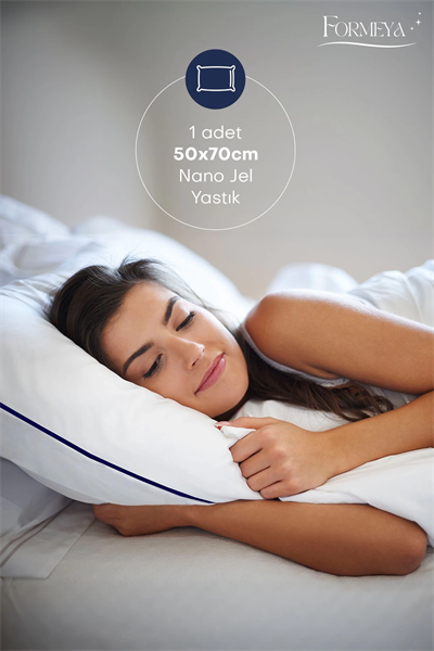 Climate %100 Pamuk Dış Kumaş Nano Jel Yastık Otel Yastığı 50*70 Cm 1200 gram