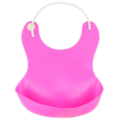 Çocuk Bebek Mama Önlüğü Dökülme Engelleyici Bükülebilir Pembe Bx40