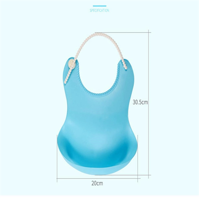 Çocuk Bebek Mama Önlüğü Dökülme Engelleyici Bükülebilir Mavi Bx40