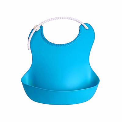 Çocuk Bebek Mama Önlüğü Dökülme Engelleyici Bükülebilir Mavi Bx40