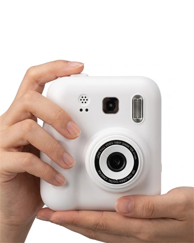 Çocuk Dijital Baskılı Kamera 5 Kalem 4 Rulo Kağıt Hediyeli Eğlenceli Fotoğraf Makinesi