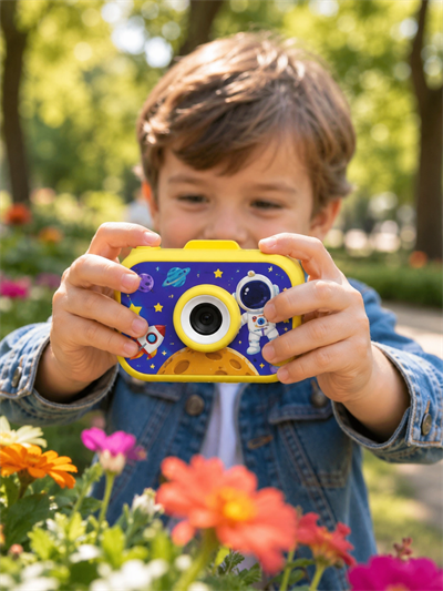 Çocuk Fotoğraf Makinesi HD Video Kayıt Özellikli 2.0 İnç Ekranlı Type-C Şarjlı Dijital Kamera