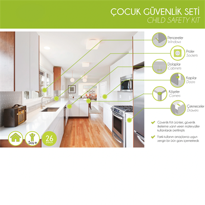 Çocuk Güvenlik Seti - Profesyonel 26 Parça