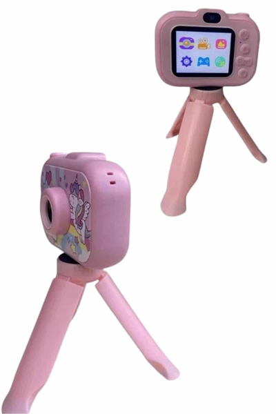 Çocuk Için Eğitici Video Kamera Ayaklı Mini Fotoğraf Makinesi