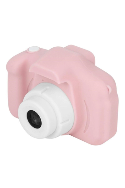 Çocuk dijital fotoğraf makinesi 1080p video SD kart destekli 10-15 MP pembe - SD Bellek Kartı Tipi
