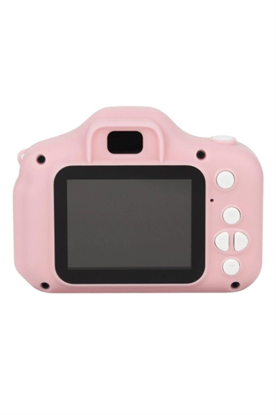 Çocuk dijital fotoğraf makinesi 1080p video SD kart destekli 10-15 MP pembe - SD Bellek Kartı Tipi