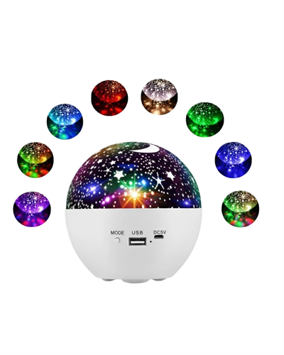 Çocuk ve Yetişkinler İçin Yıldız Projektör Gece Işığı