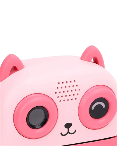 Çocuklar İçin Baskılı Mini Kamera 6 Kalem 5 Kağıt Rulosu Hediyeli Eğlenceli Fotoğraf Makinesi