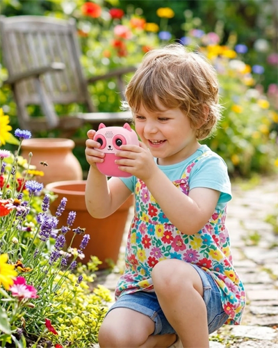 Çocuklar İçin Baskılı Mini Kamera 6 Kalem 5 Kağıt Rulosu Hediyeli Eğlenceli Fotoğraf Makinesi