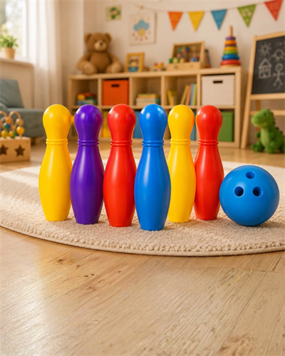 Çocuklar İçin Bowling Oyuncak Seti Eğlenceli Spor ve Aktivite Oyunu