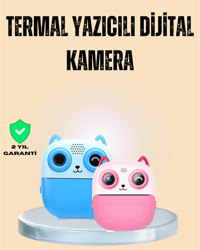 Çocuklar İçin Eğlenceli Dijital Kamera 1300mAh Şarjlı