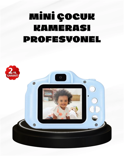 Çocuklar İçin Mini Dijital Kamera – 1080p HD, 2.0 İnç Ekran, Komik Filtreli ve Şarjlı