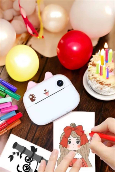 Çocuklar için Fotoğraf Makinesi Anlık Baskı Makinesi HD Görüntü Kalitesi