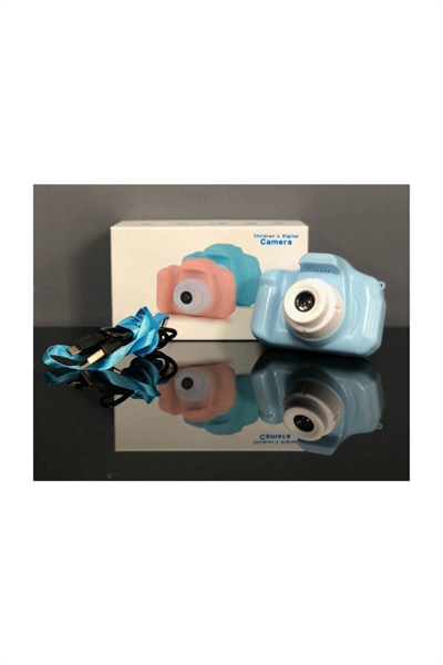 Çocuklar için mavi dijital fotoğraf makinesi SD kartlı 15-20 Mp 1-15x optik zoom