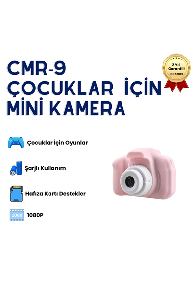 Çocuklar için mavi dijital fotoğraf makinesi SD kartlı 15-20 Mp 1-15x optik zoom
