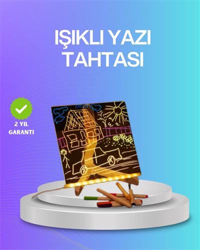 Çocuklar ve Yetişkinler İçin USB LED Işıklı Çizim Panosu
