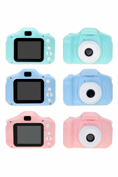 Çocuklara Özel Fotoğraf Ve Video Çeken Mini Çok Renkli Fotoğraf Makinesi