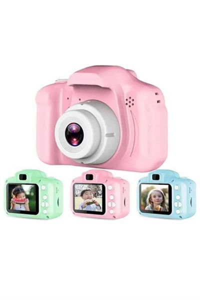 Çocuklara Özel Fotoğraf Ve Video Çeken Mini Çok Renkli Fotoğraf Makinesi