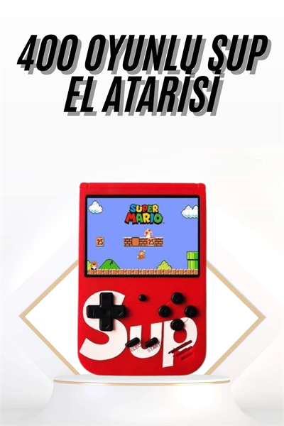 Çocuklara Özel Taşınabilir Sup El Atarisi 400 Oyunlu Nostaljik Oyun Konsolu
