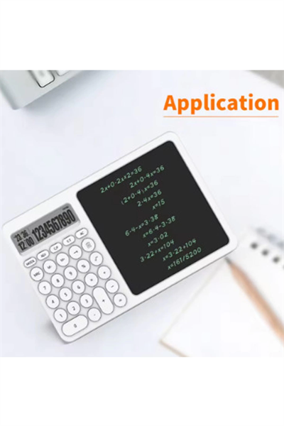 Çok Amaçlı Digital Hesap Makinesi Lcd Ekran Yazma Tableti Ofis Okul İçin Silinebilir El Yazısı Not Defteri