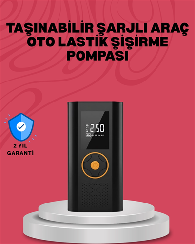 Çok Amaçlı Dijital Lastik Pompası Araç Bisiklet Top Uyumlu