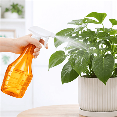 Çok Amaçlı Fısfıs Çiçek Sulama Şeffaf Su Sprey Şişesi 500 Ml