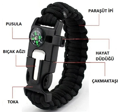 Çok Amaçlı Hayatta Kalma Bilekliği