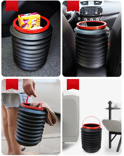 Çok Amaçlı Katlanabilir Araç İçi Kova