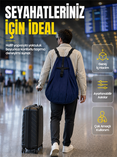 Çok Amaçlı Katlanabilir Taşıma Çantası Geniş Hacimli Günlük Kullanım Çantası