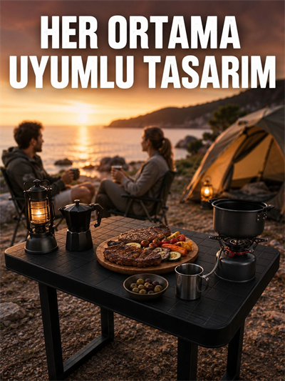 Çok Amaçlı Katlanır Kamp Masası Dayanıklı Piknik Balkon Bahçe Masası