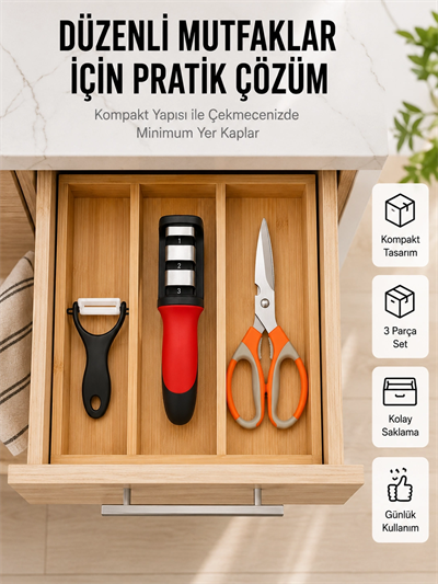 Çok Amaçlı Mutfak Makas Seti – Paslanmaz Çelik ve Ergonomik Tasarım Yeni Nesil