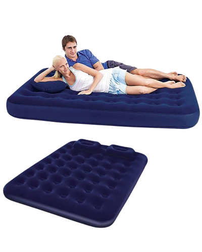 Çok Amaçlı Şişme Hava Yatağı Çift Kişilik Hızlı Şişirme Vanalı