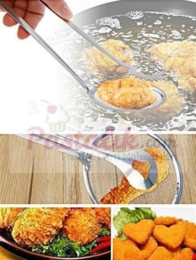 Çok Amaçlı Süzgeçli Paslanmaz Metal Haşlama Ve Kızartma Maşası (3936)