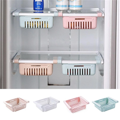 Çok Amaçlı Uzayıp Kısalabilir Buzdolabı Düzenleyici Sepeti Rafı Bx40